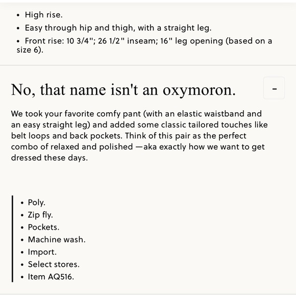 J. Crew 365 cropped trousers, high waisted, straight leg, stretch fabric - Picture 11 of 11